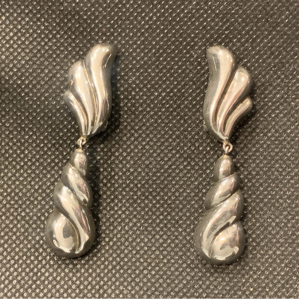 Elegant Silver Drop Earrings